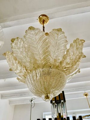 Chandelier with Gold Incrustation by Ercole Barovier for Barovier & Toso, Italy, 1970s-SIH-2036729