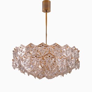 Chandelier with Hexagonal Crystals from Kinkeldey, 1960s-KIJ-1374717