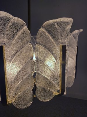 Chandelier with Orrefors Glass Leaves from Carl Fagerlund, Sweden, 1960s-CZ-1772619