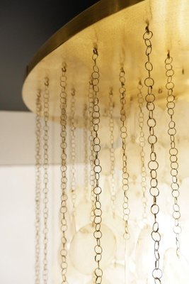 Chandelier with White Shells by Verner Panton, 1960s-JG-1241388