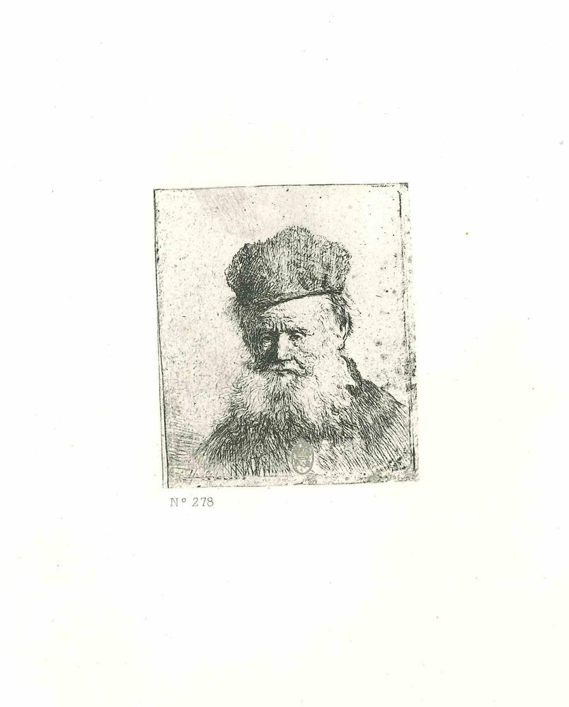 Charles Amand Durand after Rembrandt, A Man with a Large Beard, Engraving, 19th Century-ZCI-1788584