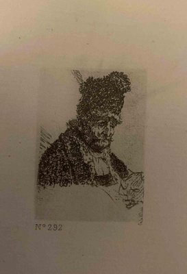 Charles Amand Durand after Rembrandt, Oriental Head, 19th Century, Engraving-ZCI-1781791