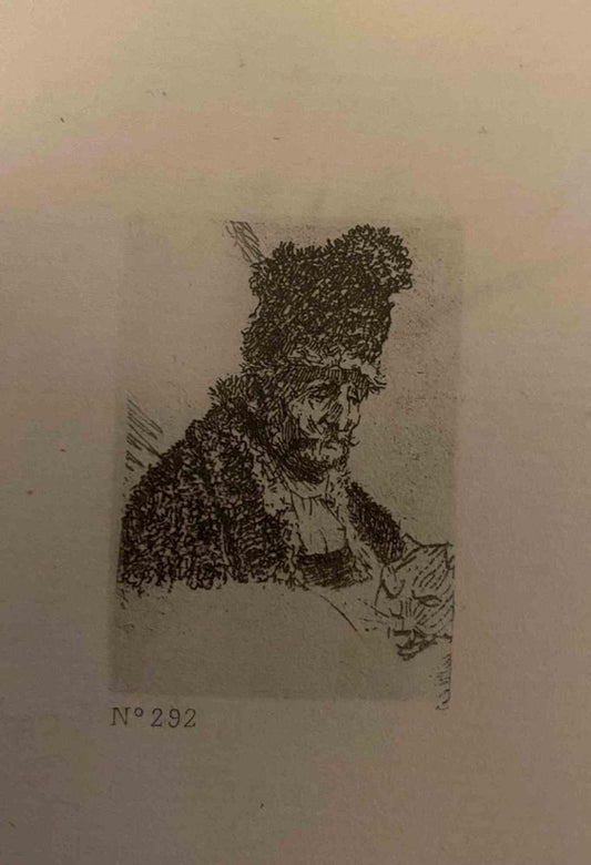 Charles Amand Durand after Rembrandt, Oriental Head, 19th Century, Engraving