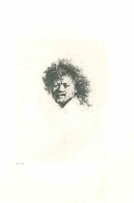 Charles Amand Durand after Rembrandt, Self-Portrait with Long Bushy Hair, 19th Century, Engraving-ZCI-1781854