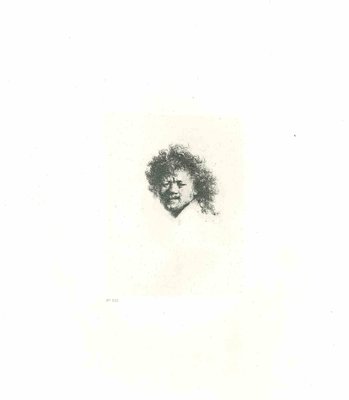 Charles Amand Durand after Rembrandt, Self-Portrait with Long Bushy Hair, 19th Century, Engraving-ZCI-1781854