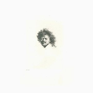 Charles Amand Durand after Rembrandt, Self-Portrait with Long Bushy Hair, 19th Century, Engraving-ZCI-1781854