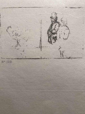 Charles Amand Durand after Rembrandt, Standing Men, Engraving, 19th Century-ZCI-1781770