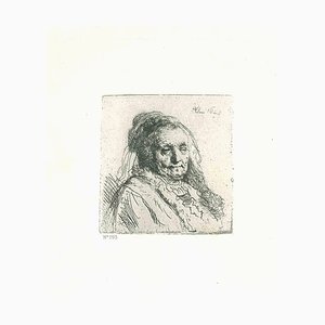 Charles Amand Durand after Rembrandt, The Artist's Mother, Engraving, 19th Century-ZCI-1788581