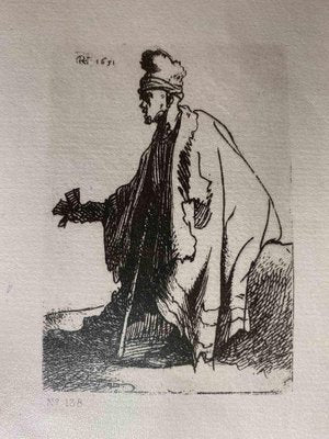 Charles Amand Durand after Rembrandt, The Leper, Engraving, 19th Century-ZCI-1788750