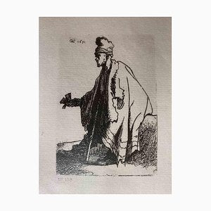 Charles Amand Durand after Rembrandt, The Leper, Engraving, 19th Century-ZCI-1788750