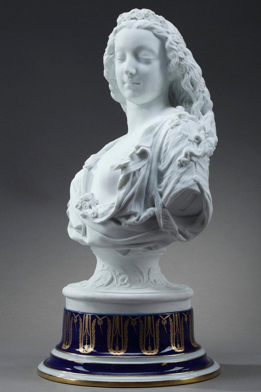 Charles-Auguste Arnaud and Henri Ardant, Spring, Allegorical Bisque Bust