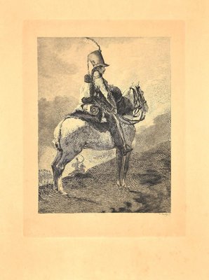 Charles Coutry, The Sentinel, Etching, Late 19th Century-ZCI-871618