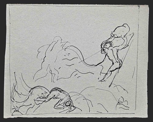 Charles Dufresne, Composition, Original Drawing, Early 20th-Century-ZCI-1362742