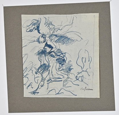 Charles Dufresne, Le Sacrifice d'Abraham, Original Drawing, Early 20th-Century-ZCI-1362656