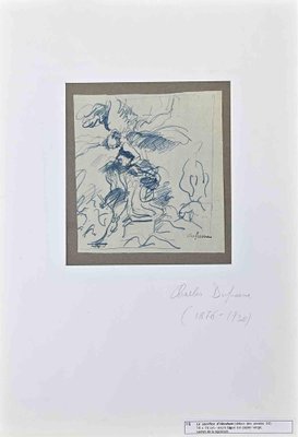 Charles Dufresne, Le Sacrifice d'Abraham, Original Drawing, Early 20th-Century-ZCI-1362656