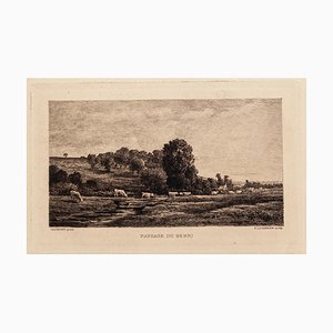 Charles-françois Daubigny - Landscape Berri - Etching - 19th-Century-ZCI-850651