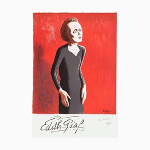 Charles Kiffer, Edith Piaf, 1975, Lithograph-FMZ-1345557