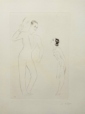 Charles Kiffer, Maurice Chevalier, Original Drypoint Etching, 1920s-NRC-1403014