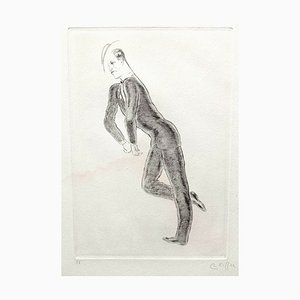 Charles Kiffer, Maurice Chevalier, Original Drypoint Etching, 1920s-NRC-1403013