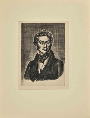 Charles Nodier, Etching by Constant Le Breton, Early 20th Century-ZCI-1781607