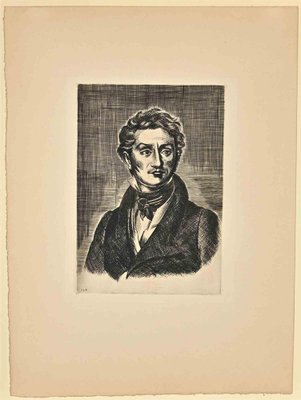 Charles Nodier, Etching by Constant Le Breton, Early 20th Century-ZCI-1781607