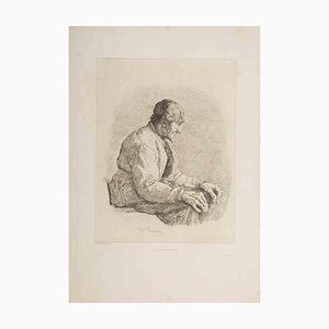 Charles Paul Renouard, Le Charpentier, Etching, Late 19th Century-ZCI-1403425