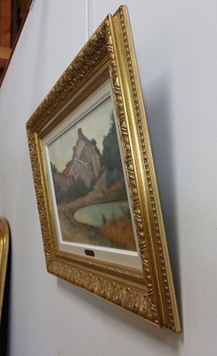 Charles Perron, Country Scene, 20th-Century, Oil on Canvas, Framed-RVK-1311049