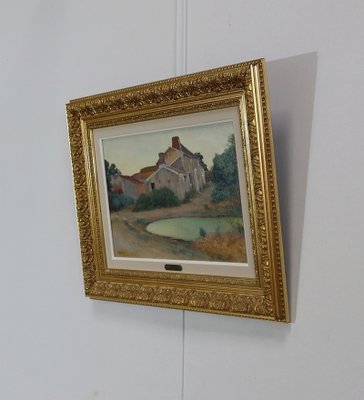 Charles Perron, Country Scene, 20th-Century, Oil on Canvas, Framed-RVK-1311049