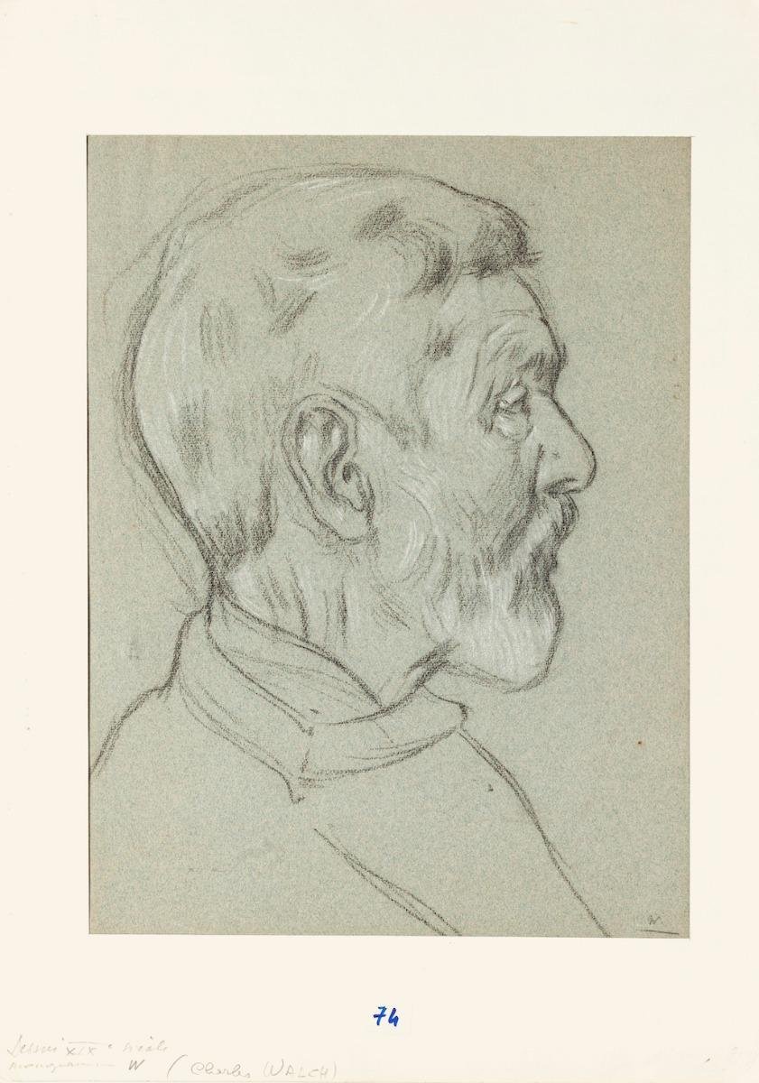 Charles Walch - Portrait - Pencil On Paper - Early 20th-Century