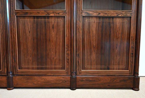 Charles X 3-Door Bookcase Cabinet, 19th Century-RVK-1394882