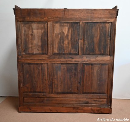 Charles X 3-Door Bookcase Cabinet, 19th Century-RVK-1394882