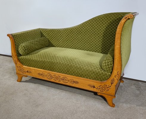 Charles X Chaise Longue in Maple, Early 19th Century-RVK-1724904