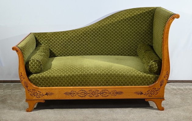 Charles X Chaise Longue in Maple, Early 19th Century-RVK-1724904