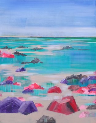 Charlotte Pivard, Playa Es Caragol, 2021, Acrylic Painting-ZHZ-1753135