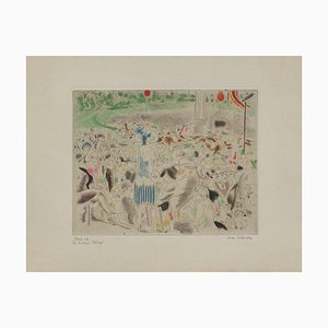 Chas-Laborde, Rues et visages de Paris, A Longchamp, 1926, Etching on Wove Paper-FMZ-1112427