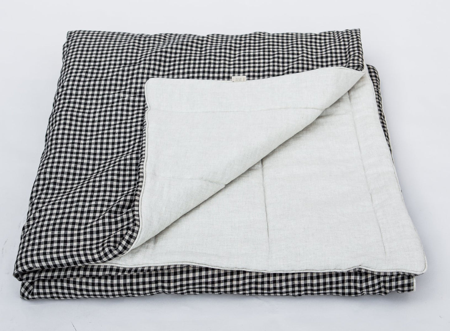 Checked Linen Blanket by Once Milano