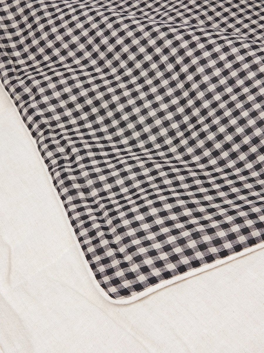 Checked Linen Blanket by Once Milano