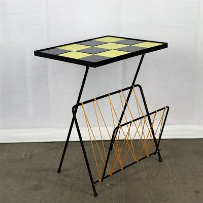 Checkered Side Table, 1960s-YBU-1377184