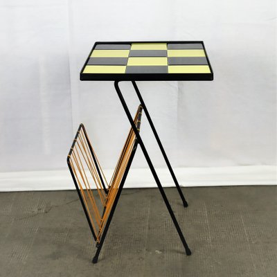 Checkered Side Table, 1960s-YBU-1377184