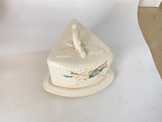 Cheese Tray in Ceramic in White Color, France, 1970s-UR-1720208