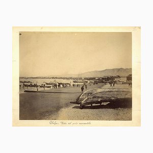 Chefoo Trade Harbour - Ancient Albumen Print 1880/1900 1880/1890-ZCI-760750