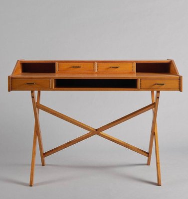 Cherry Desk Gianfranco Frattini for Caruati Cantieri, Italy, 1958-KKZ-1814246