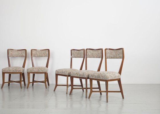 Cherry Wood Dining Chairs by Melchiorre Bega for Bega Bologna , 1950s, Set of 6-AA-825803