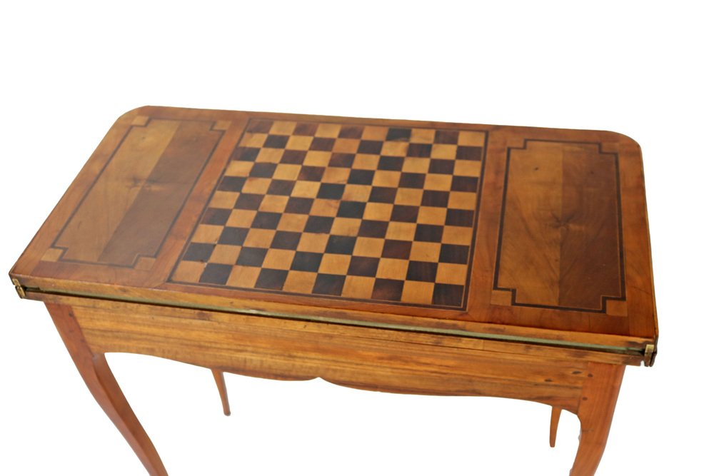 Cherrywood and Walnut Card Table, 1830s