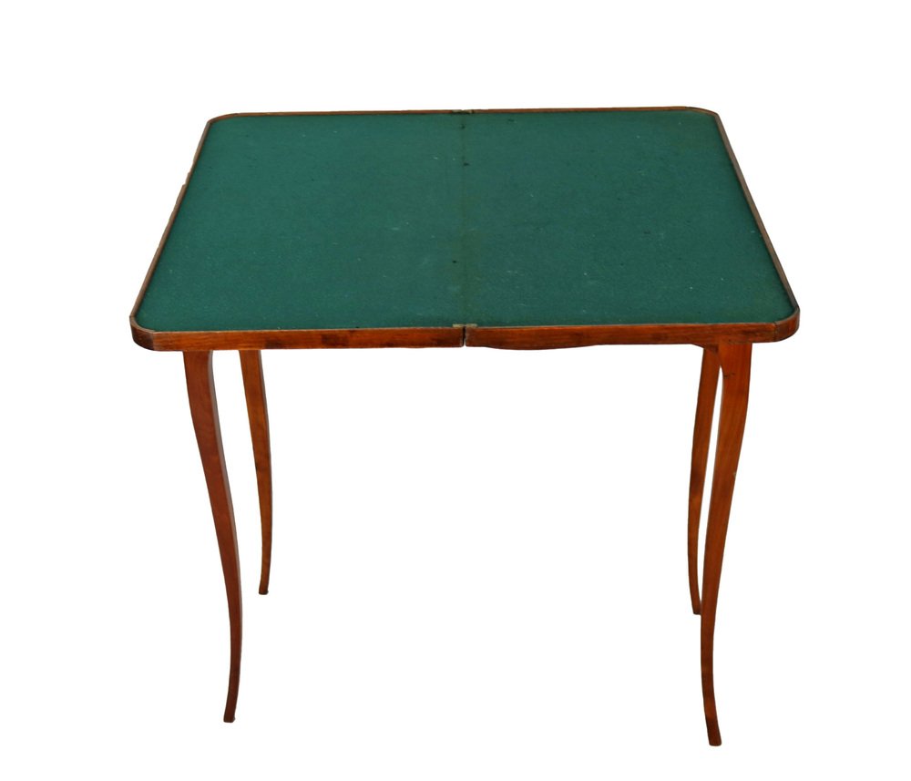 Cherrywood and Walnut Card Table, 1830s