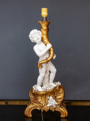 Cherub Floor Lamp from Capodimonte, 1967-GCG-639244