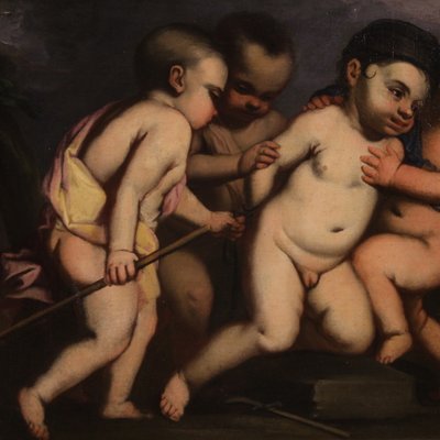 Cherub Games, 1640s, Oil on Canvas-RP-2023523