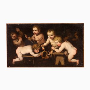 Cherub Games, 1670, Oil on Canvas, Framed-RP-1822021