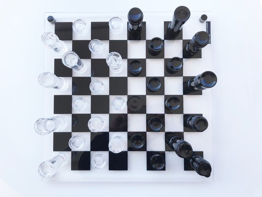 Chessboard in Acrylic Glass by Felice Antonio Botta, 1970-OLY-1240251