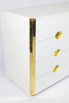 Chest of Drawers in Lacquer and Brass by Luigi Caccia Dominioni, 1970s-CEJ-1162614